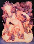 Jakkapong Thapkoa, "Subconsciousness no.2 ภวังค์ 2", 2022, Acrylic on canvas, 110x140 cm.