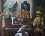 Fireman, 2020, Oil on canvas, 170x140 cm.