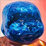 Head Blue, 2018, Oil on canvas, 179x181 cm.