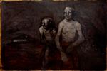 The Two Bastards, 2023, Oil on Linen, 92 x 137 cm.