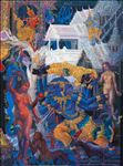 Thanarit Thipwaree, Adventure of A Lifetime Gods Odyssey VI, 2023, Oil on linen, 200 x 150 cm.