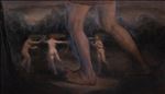 The Dance of Evils, 2022, Oil on linen, 97x151 cm.