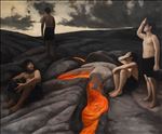 Basalt, 2024, Oil on Canvas, 150 x 180 cm.