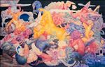 Subconsciousness - Maya ภวังค์-มายา, 2024, Acrylic on Canvas, 160 x 250 cm.