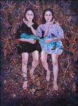 Boonhlue Yangsauy, Me and another me no.1, 2023, Oil on linen, 200 x 150 cm.