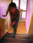 Threshold, Chalermpon Ratanakomonwat, 2010, Oil on canvas, 190x150cm