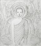 กายใน 2 พระสังกะจายน์, The Inner Body 2 Monk Sangkajai, 2007, Drawing on Paper, 17.5x20cm