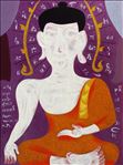 พุทโธ ธัมโม สังโฆ 2 / Buddho Dhammo Sanko 2, 2007, Oil on Canvas , 120 x 90cm