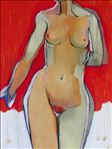 Woman 2, 2009, mixed media on canvas, 80x100cm