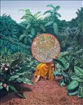 Warawut Tourawong	 A circle in a garden, 2024, Oil on linen, 150 x 120 cm.