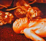 ก่อนหลับ, Before sleep, 2009, Oil on canvas, 90 x 100cm