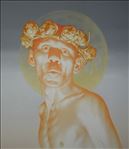 เทพบุตรเต็มดวง, Sun of fullmoon, 2012, Oil on canvas, 140x170cm
