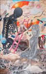 ปีนป่าย, 2017, Oil on canvas, 243x150 cm.
