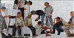 The Visitios, Jintana Piamsiri, 2008, Acrylic on canvas, 130x250cm