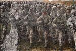 World police ตำรวจโลก, 2022, Drawing and Oil on canvas,  245x360 cm.