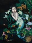Young mermaid II, 2021, Oil on canvas, 120x90 cm.