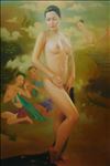 หวลคนึงหา, Miss, 2009, Oil on canvas, 150x100cm