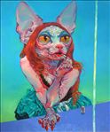 Sistermeaw น้องแมว, 2014, Oil on canvas, 100x120 cm. 