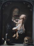 Pat Yingcharoen, Virgin and child (After Gerard David), 2019, Oil on canvas, 100x75 cm. Pat Yingcharoen, Virgin and child (After Gerard David), 2019, Oil on canvas, 100x75 cm.