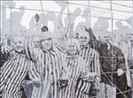 Arnont Lertpullpol, "The Holocaust	", 2022, Oil on linen, 73x100 cm.