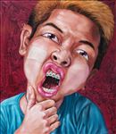 เด็กสแกน, Scan boy, Anon  Lulitananda, 2012, Oil on canvas, 150x130cm