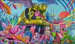 City of Cats, 2025, Acrylic on Canvas, 100 x 170 cm City of Cats, 2025, Acrylic on Canvas, 100 x 170 cm