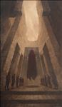 THE ADVENT เทวประจักษ์, 2025, Oil on linen, 120 x 70 cm THE ADVENT เทวประจักษ์, 2025, Oil on linen, 120 x 70 cm