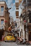 When You See a Volkswagen Beetle ถ้าเจอรถเต่า, 2026, Oil on linen, 190 x 130 cm When You See a Volkswagen Beetle ถ้าเจอรถเต่า, 2026, Oil on linen, 190 x 130 cm