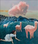 Be you,not them, 2025, Oil on linen, 160 x 140 cm. Be you,not them, 2025, Oil on linen, 160 x 140 cm.