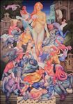 ความปรารถนาสุข (The Desire for Happiness), 2026, Acrylic on Canvas, 240 x 170 cm