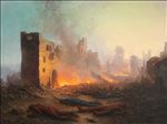 RUIN ความพินาศ, 2025, Oil on linen, 60 x 80 cm RUIN ความพินาศ, 2025, Oil on linen, 60 x 80 cm