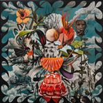 Rebirth in the sweet melancholy การเกิดใหม่ท่ามกลางความเศร้าอันแสนหวาน, 2026, Oil on linen, 100 x 100 cm Rebirth in the sweet melancholy การเกิดใหม่ท่ามกลางความเศร้าอันแสนหวาน, 2026, Oil on linen, 100 x 100 cm