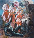 อวตาร (Avatar), 2025, Oil on linen, 200 x 180 cm อวตาร (Avatar), 2025, Oil on linen, 200 x 180 cm