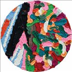 DEPTH No.06, 2025, Oil on canvas, Diameter 110 cm