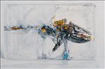 Echoes Beneath Ice เสียงสะท้อนใต้ผืนน้ำแข็ง, 2026, Oil on linen, 80 x 120 cm