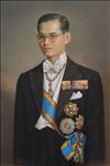 King Rama IX no.1, 2026, Oil on linen, 86 x 58 cm