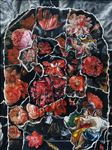 Blooms of Blood and Tears, 2026, Oil on linen, 120 x 90 cm / 141 x 112 cm (with framed)