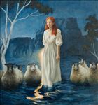 When the ocean miss the sand, 2025, Oil on linen, 150 x 140 cm. When the ocean miss the sand, 2025, Oil on linen, 150 x 140 cm.