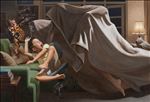 Never Cut Your Nails at Night ห้ามตัดเล็บตอนกลางคืน, 2026, Oil on linen, 117 x 170 cm Never Cut Your Nails at Night ห้ามตัดเล็บตอนกลางคืน, 2026, Oil on linen, 117 x 170 cm
