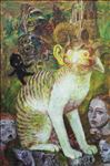 Sphinx, 2025, Oil on canvas, 150 x 100 cm Sphinx, 2025, Oil on canvas, 150 x 100 cm