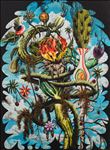 A bloom born of distortion no.2, 2026, Oil on linen , 80 x 60 cm A bloom born of distortion no.2, 2026, Oil on linen , 80 x 60 cm