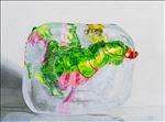 Frozen Smile รอยยิ้มที่ถูกแช่แข็ง, 2026, Oil on linen, 90 x 120 cm