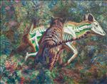 Act of Attack, 2025, Oil on linen, 120 x 150 cm Act of Attack, 2025, Oil on linen, 120 x 150 cm