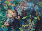 Bull still life, 2026, Oil on linen, 60 x 80 cm Bull still life, 2026, Oil on linen, 60 x 80 cm