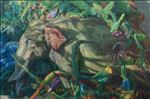 Manufactured Still Life, elephant 1, 2026, Oil on linen, 130 x 195 cm Manufactured Still Life, elephant 1, 2026, Oil on linen, 130 x 195 cm