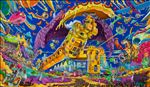 Gimme...Gimme, 2025, Acrylic on Canvas, 100 x 170 cm Gimme...Gimme, 2025, Acrylic on Canvas, 100 x 170 cm