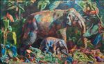 Manufactured Still Life, matriarch, 2026, Oil on linen, 150 x 240 cm Manufactured Still Life, matriarch, 2026, Oil on linen, 150 x 240 cm