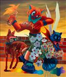 The Immortal, 2025, Oil on canvas, 160 x 140 cm. The Immortal, 2025, Oil on canvas, 160 x 140 cm.