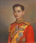 King Rama IX no.2, 2026, Oil on linen, 61 x 51 cm