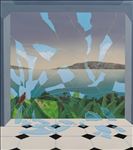 Broken mirror (the way you see it), 2026, Acrylic on canvas, 90 x 80 cm